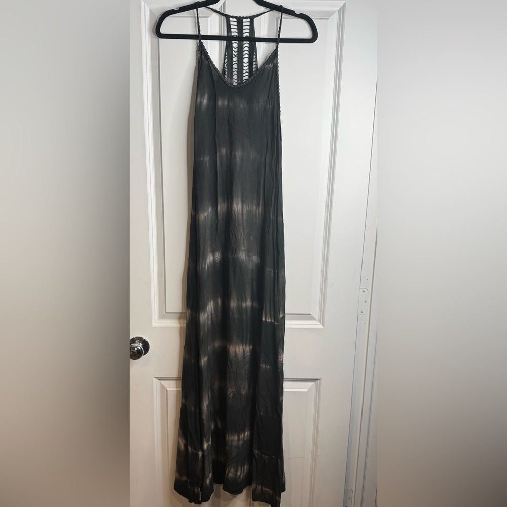 Lani - Black Tie-Dye Maxi Dress - Size: Small